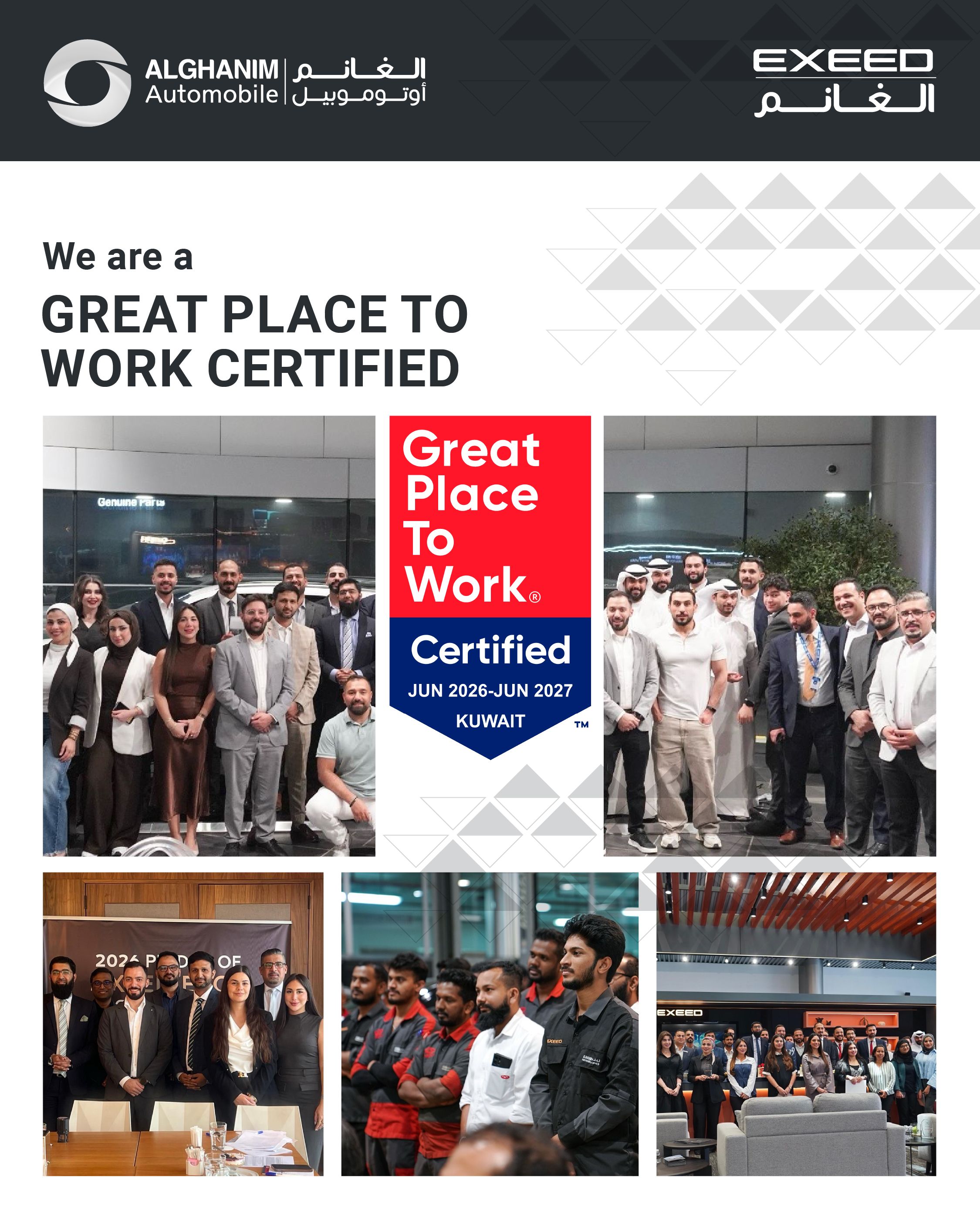 Alghanim Automobile Achieves Great Place to Work® Certification